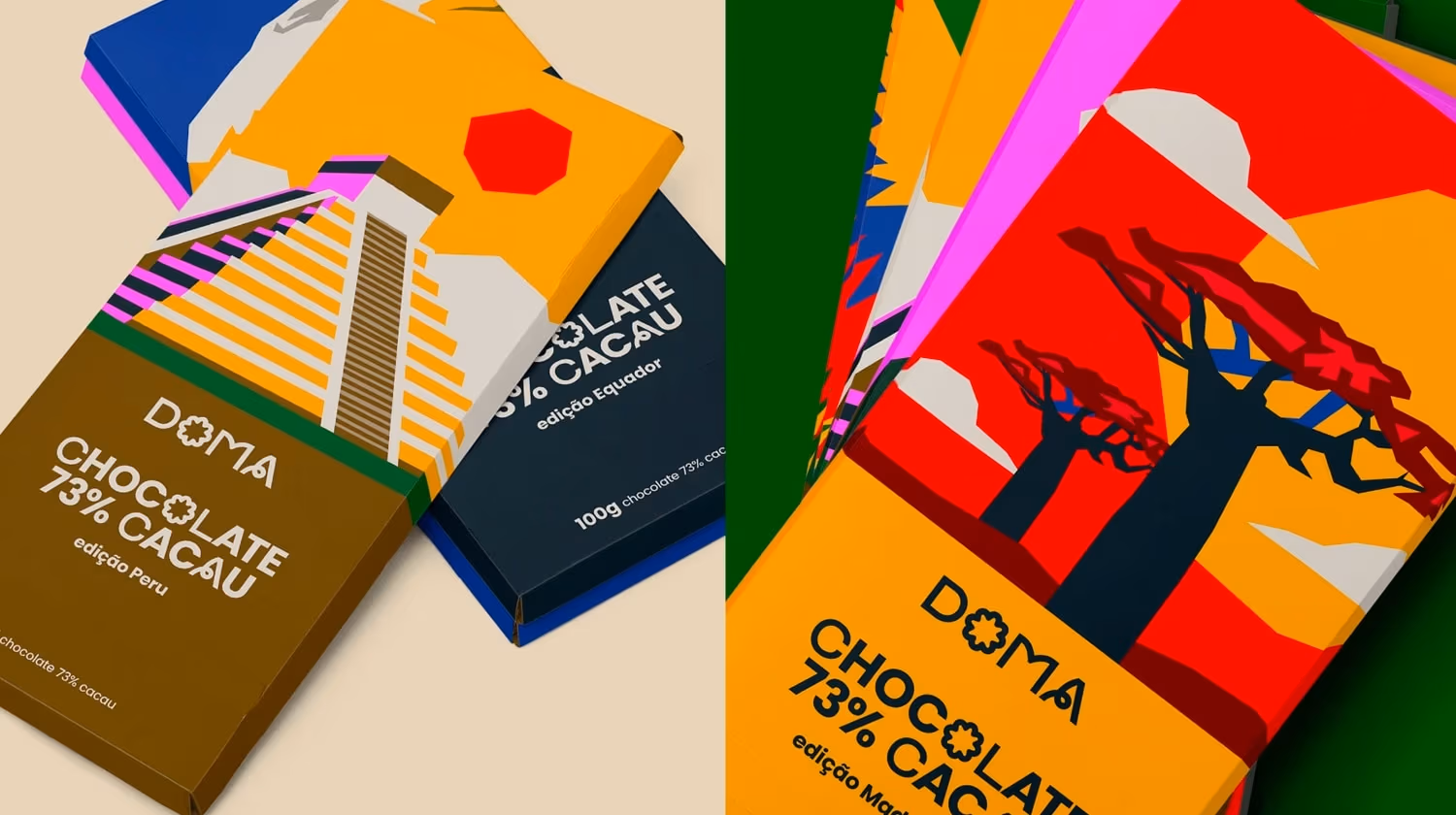 Cutout design - opakowania czekolady