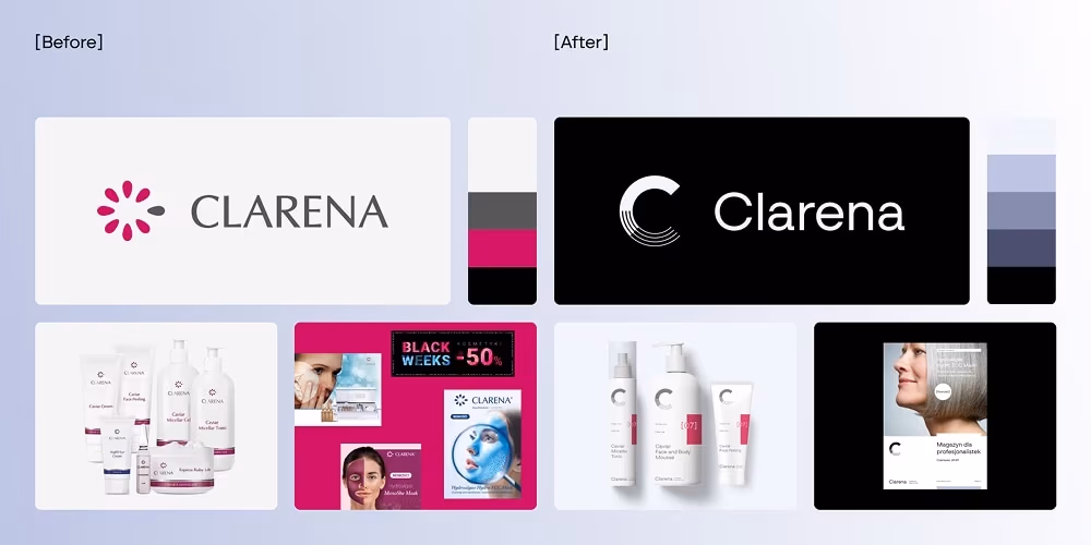 Clarena z nowym brandingiem, pozycjonowaniem i językiem marki