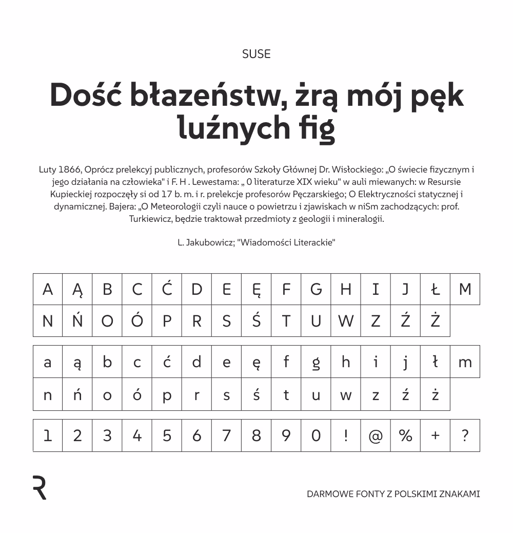 Darmowe fonty z polskimi znakami