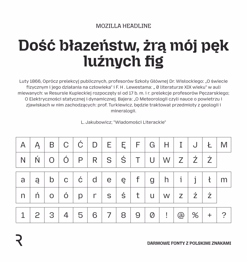 Darmowe fonty z polskimi znakami