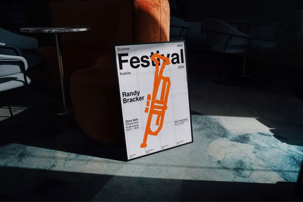 Summer Jazz Festival – concept poster series, Jan Warchol