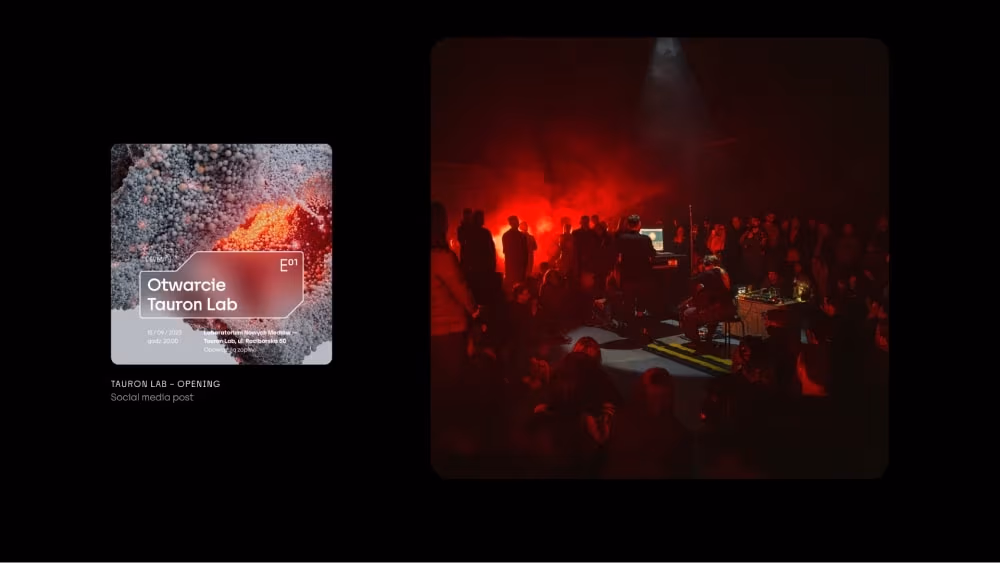 Identyfikacja Tauron Lab od Meteora Studio