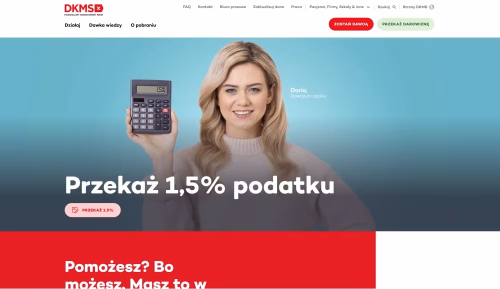 Strona internetowa fundacji