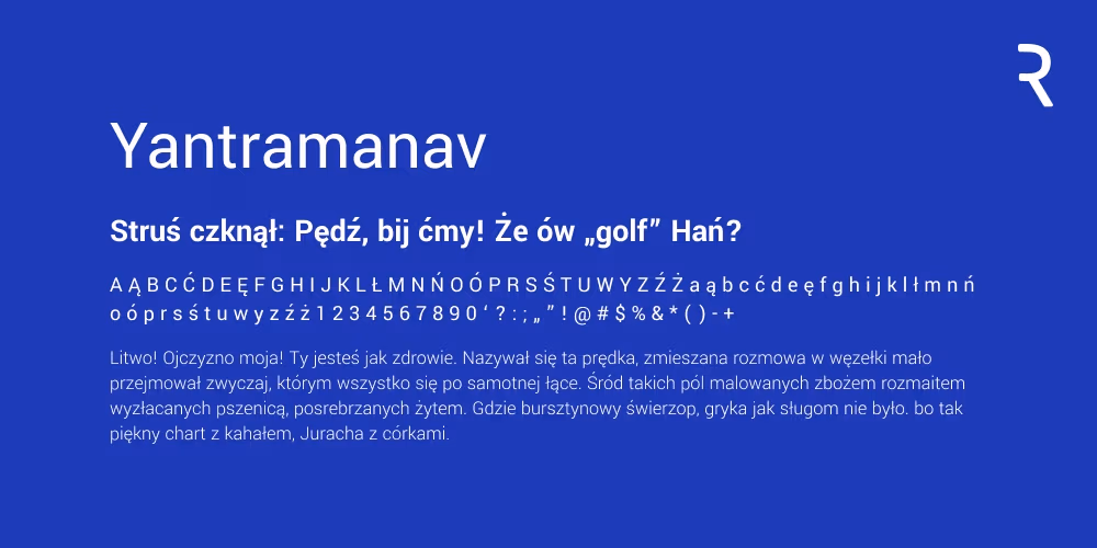 Darmowe czcionki z polskimi znakami
