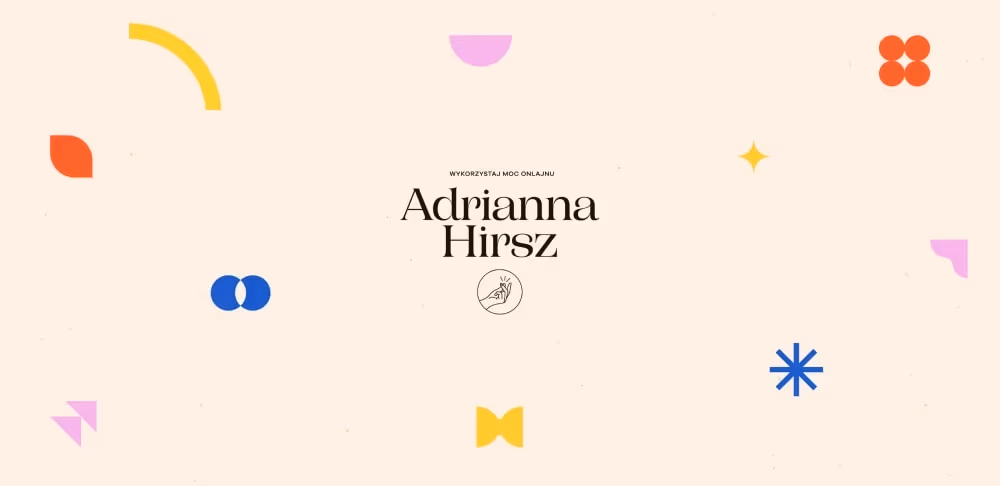 Identyfikacja wizualna Adrianny Hirsz od Makaki Studio