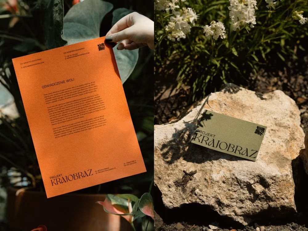Identyfikacja Projekt Krajobraz od FRAYDA