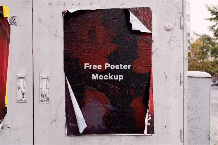 Free Wear-Out Poster Mockup