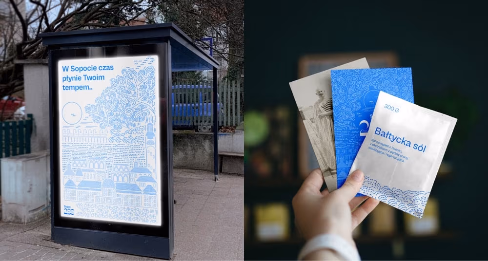 Projekt kampanii jubileuszowej miasta Sopot od Podpunkt