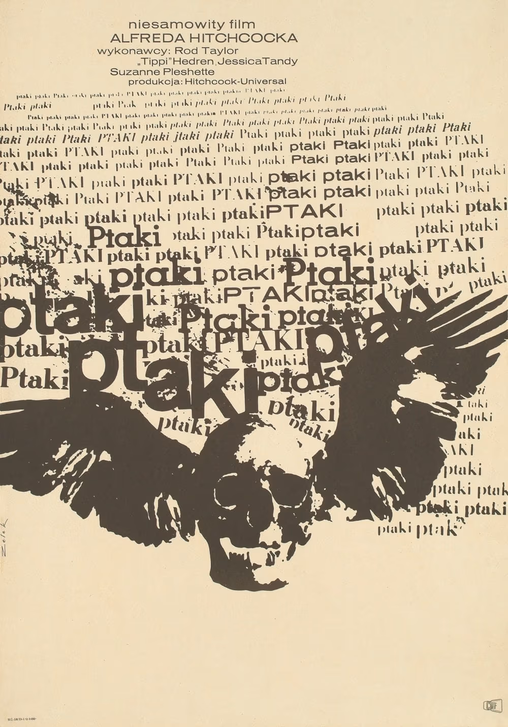 Plakat do filmu “Ptaki”, 1965, fot. Muzeum Plakatu w Warszawie