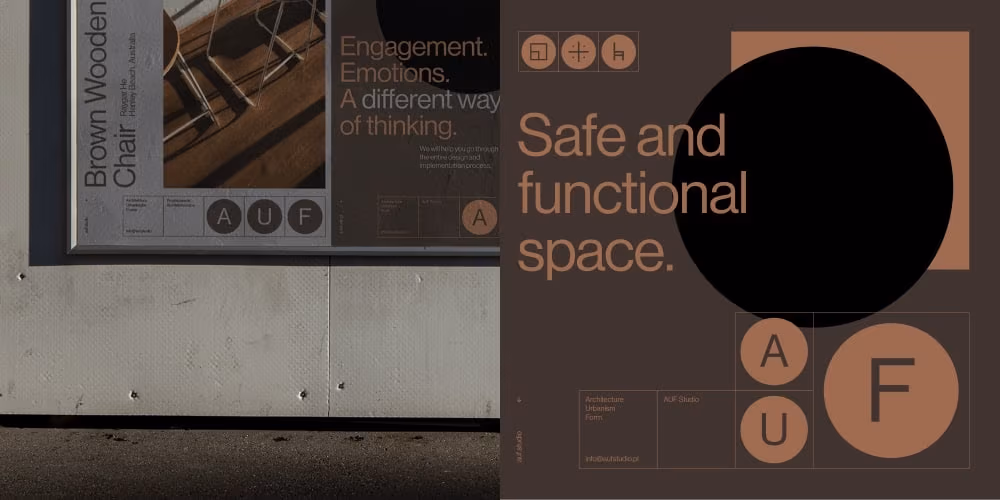 Branding studia AUF od Markiewicz Studio
