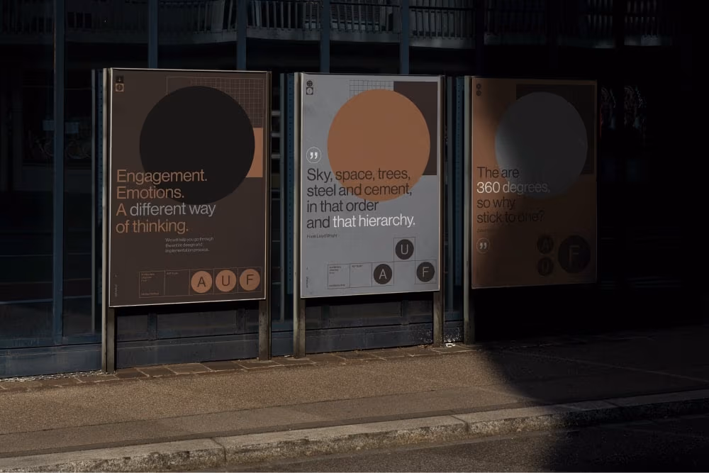 Branding studia AUF od Markiewicz Studio