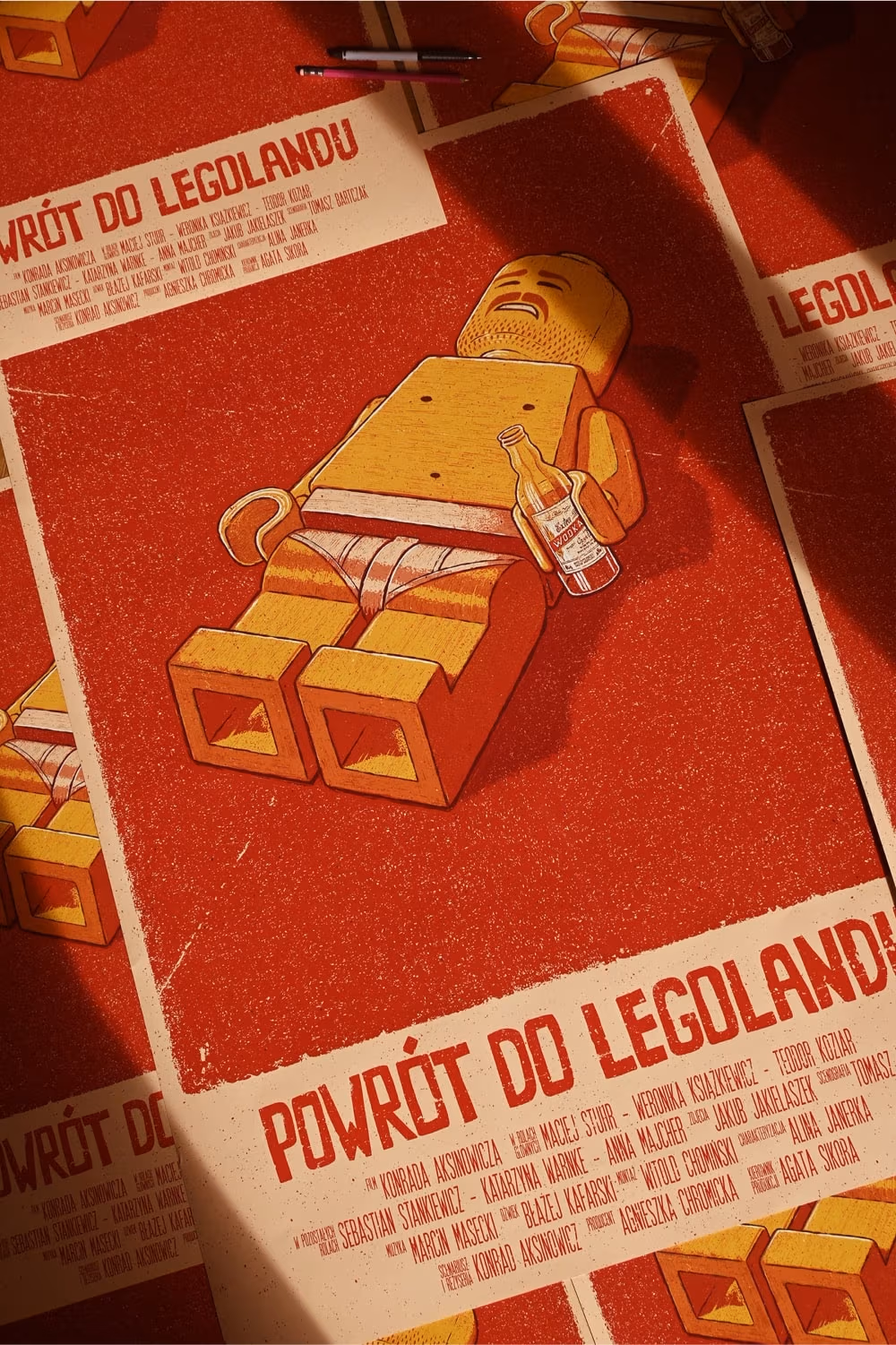 "Powrót do Legolandu" film poster, Bartosz Kosowski