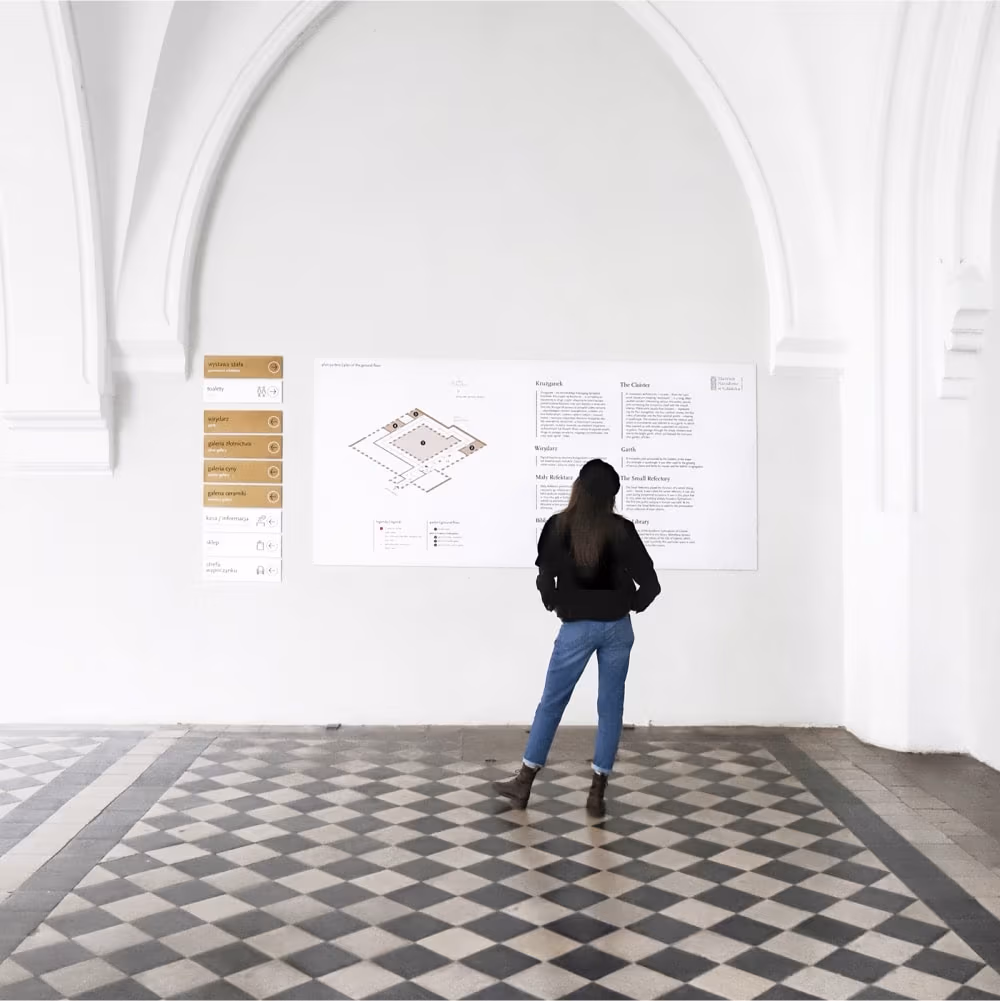 Pious & Virtuous – wayfinding & visual identity, Ada Zielińska, Patryk Hardziej