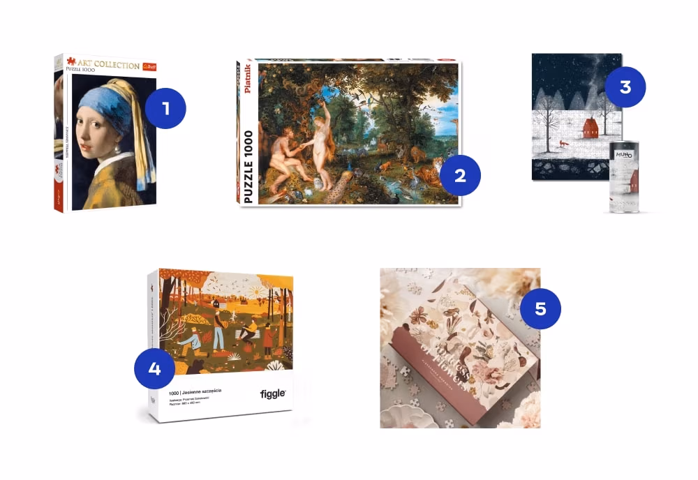 Puzzle inspirowane projektowaniem