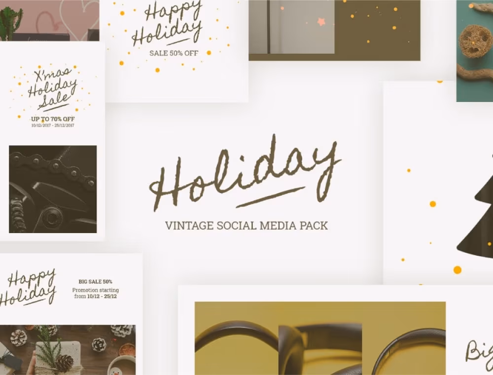 HOLIDAY TEMPLATES FOR INSTAGRAM & FACEBOOK