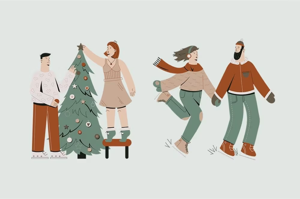RODEL CHRISTMAS ILLUSTRATIONS