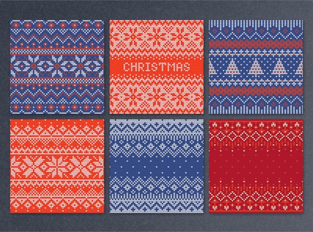 6 KNITTING SEAMLESS PATTERNS
