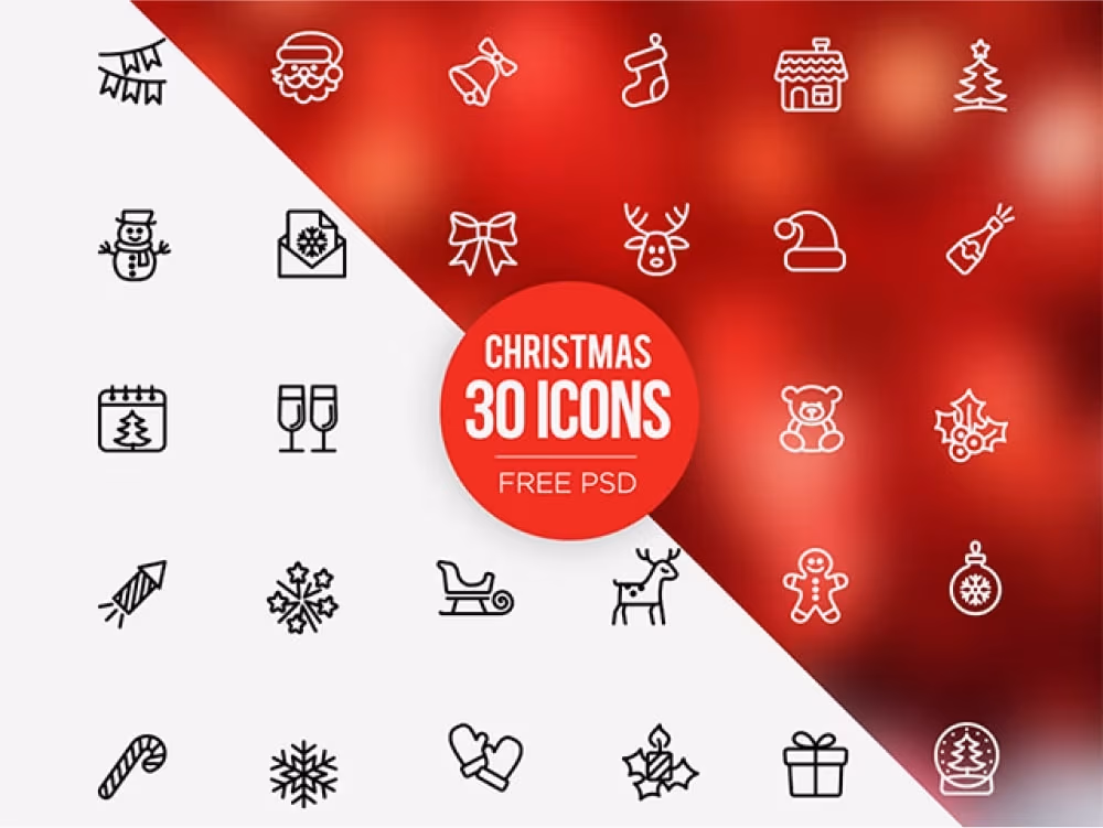 30 Free Christmas icons