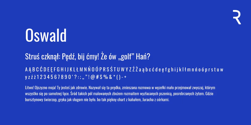 Darmowe fonty z polskimi znakami