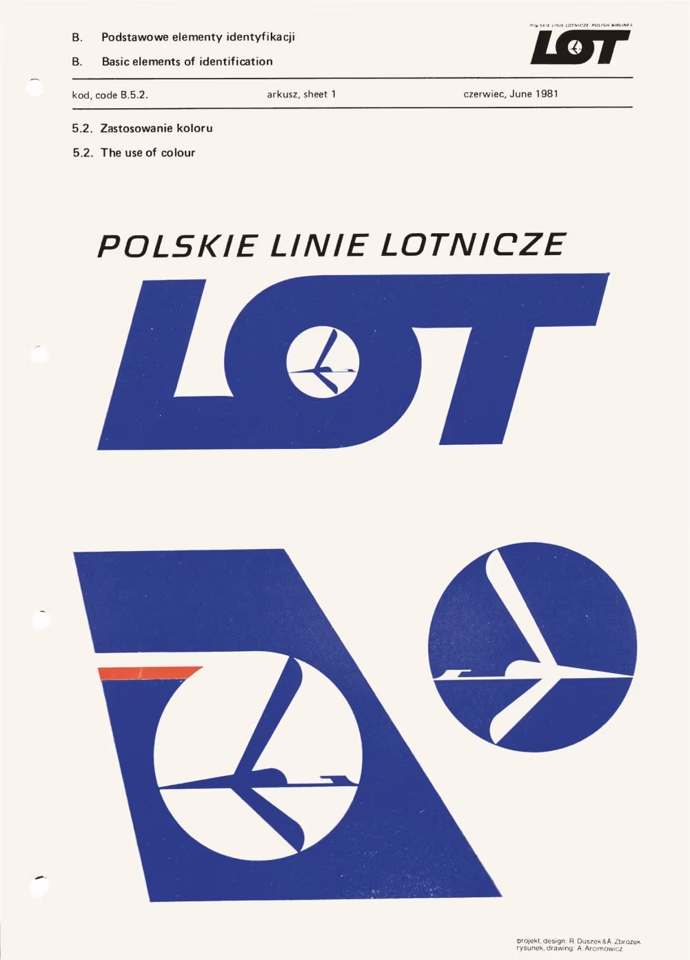 Identyfikacja wizualna Polskich Linii Lotniczych LOT