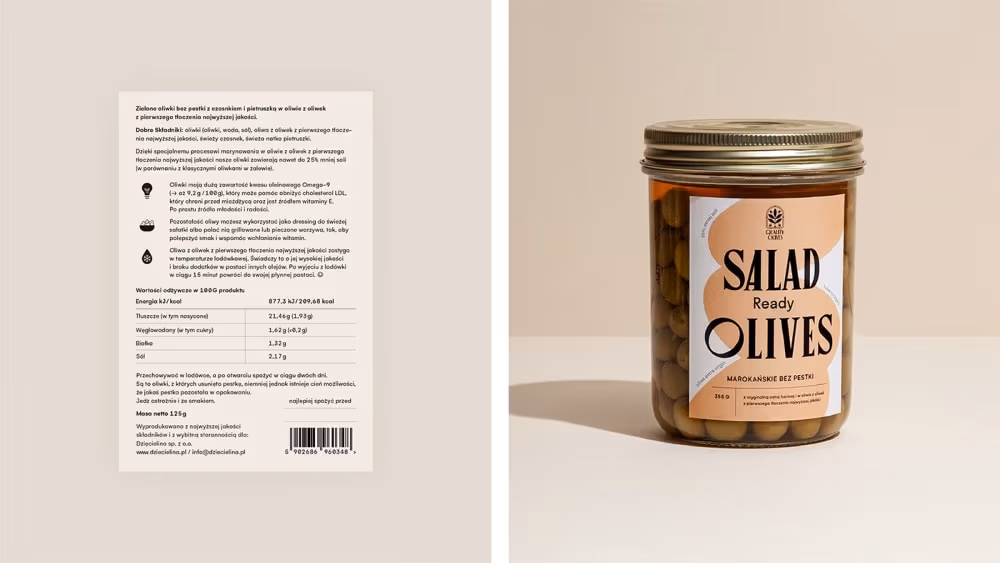 Salad ready olives, Halo creative studio, Aleksandra Zajdel, Marysia Markowska