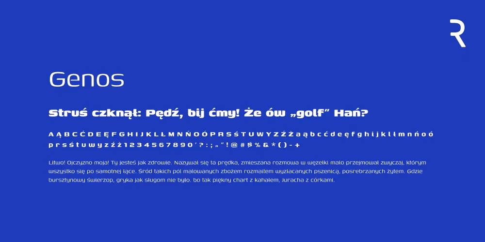 Darmowy font z polskimi znakami