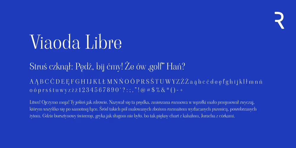 Darmowy font z polskimi znakami
