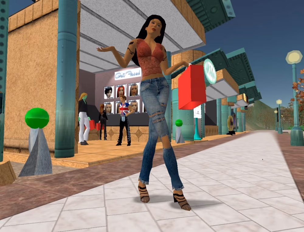 Screen z gry Second Life