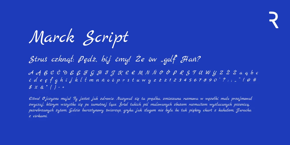 Lista 50 darmowych fontów kaligraficznych i stylizowanych na pismo odręczne