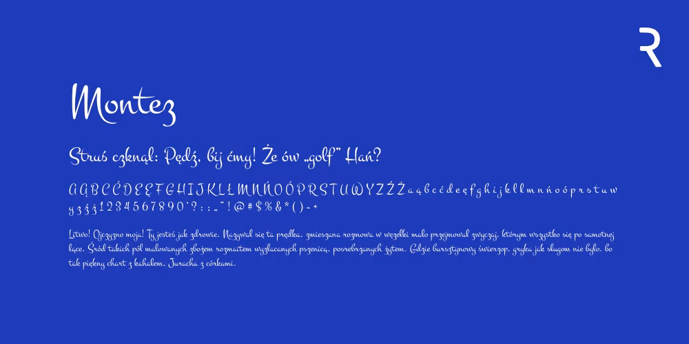 Lista 50 darmowych fontów kaligraficznych i stylizowanych na pismo odręczne