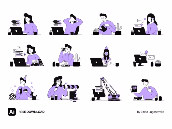 Darmowe ilustracje dla projektantów do pobrania