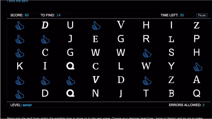 Shot the Serif