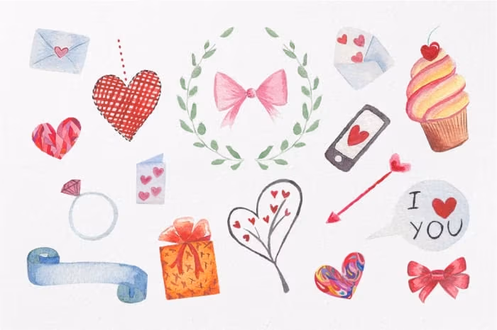 Valentine’s Watercolor Pack