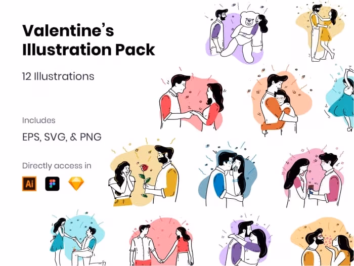 Valentine Vector Illustrations