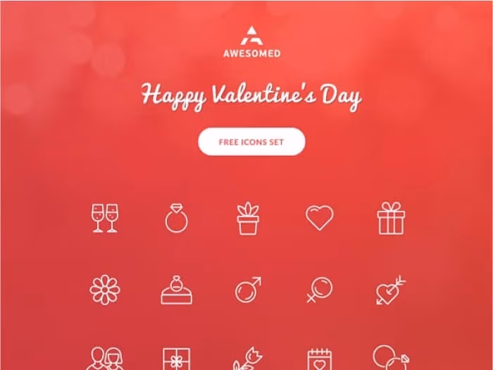 Valentine’s Day - Free Icons