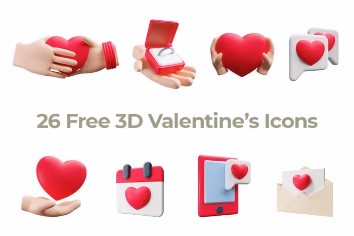 Valentine 3D Pack