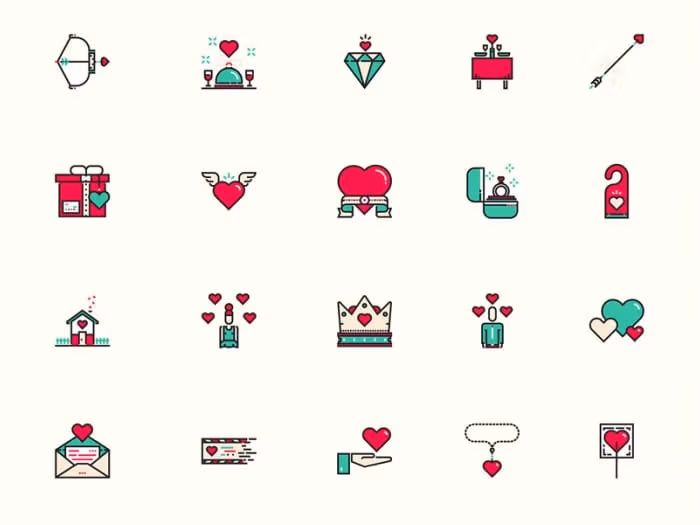 Valentine’s Day Icons