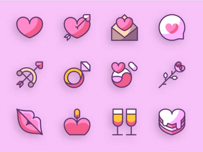 Valentine’s Day Icons