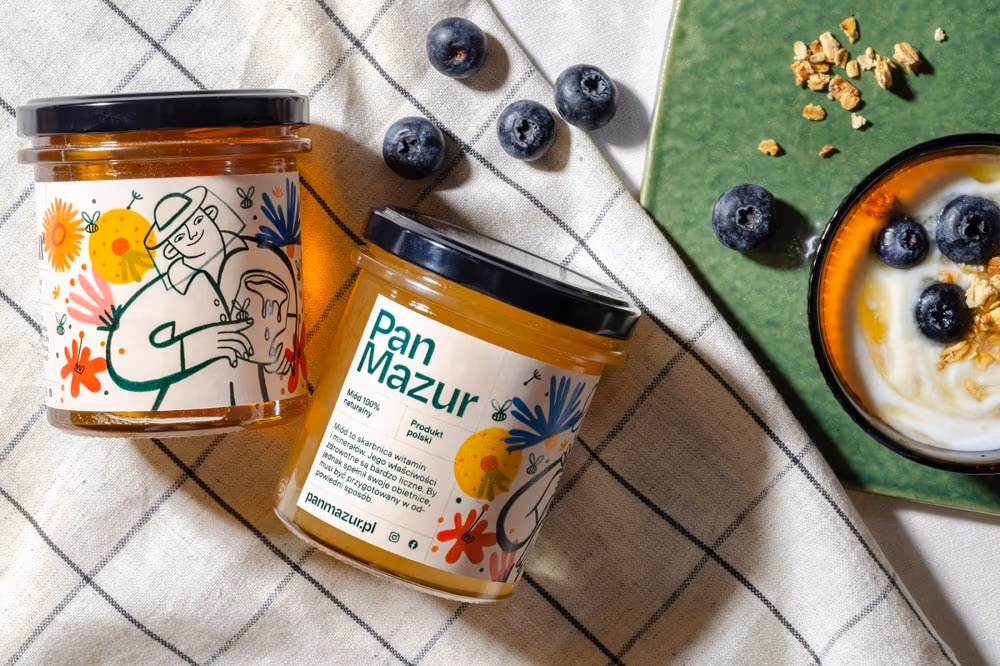 Honey packaging, Aleksandra Badura i Krzysztof Kozak