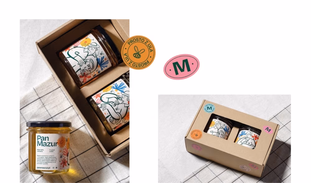 Honey packaging, Aleksandra Badura i Krzysztof Kozak