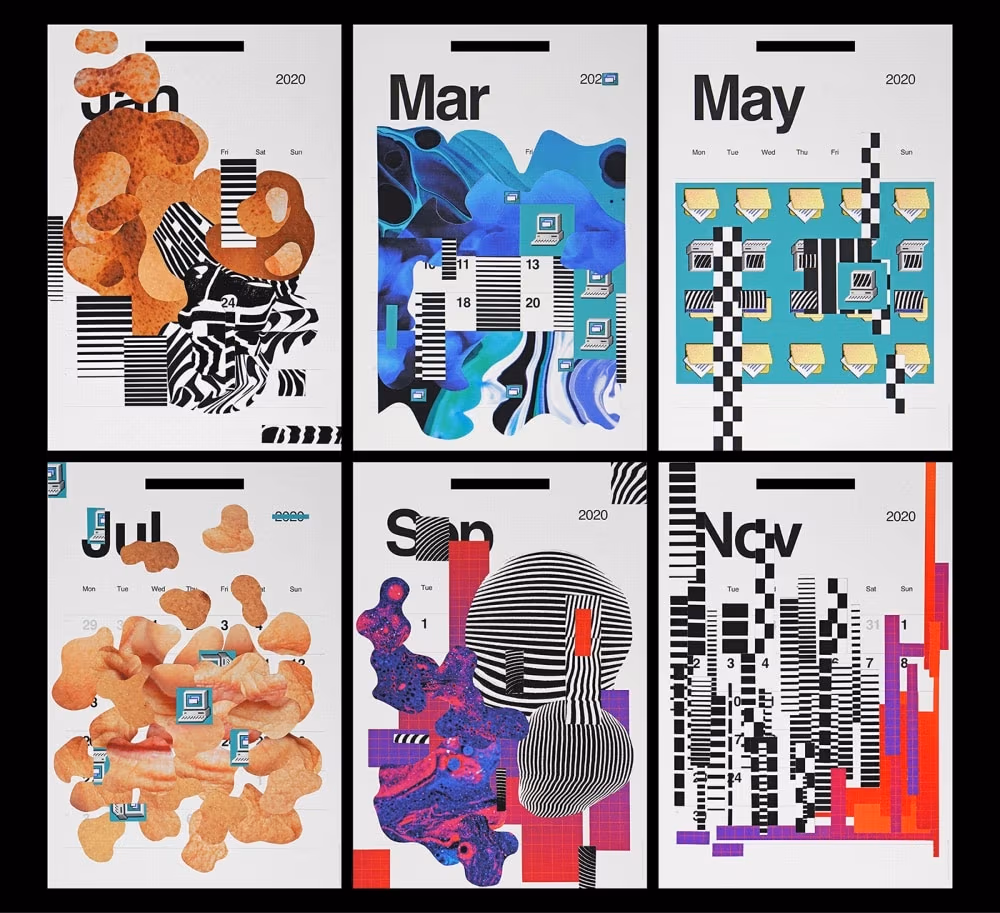 Handmade Collages for Kalstore, Martyna Wędzicka-Obuchowicz