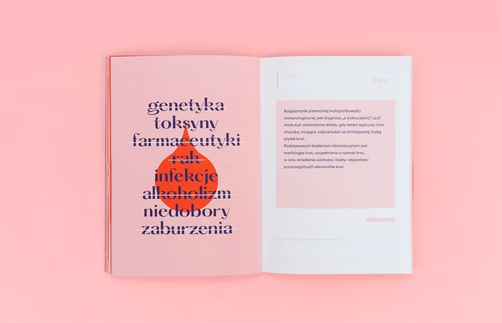 hrombocytopenia (ITP) — Editorial Design / Brochure, Aneta Lewandowska