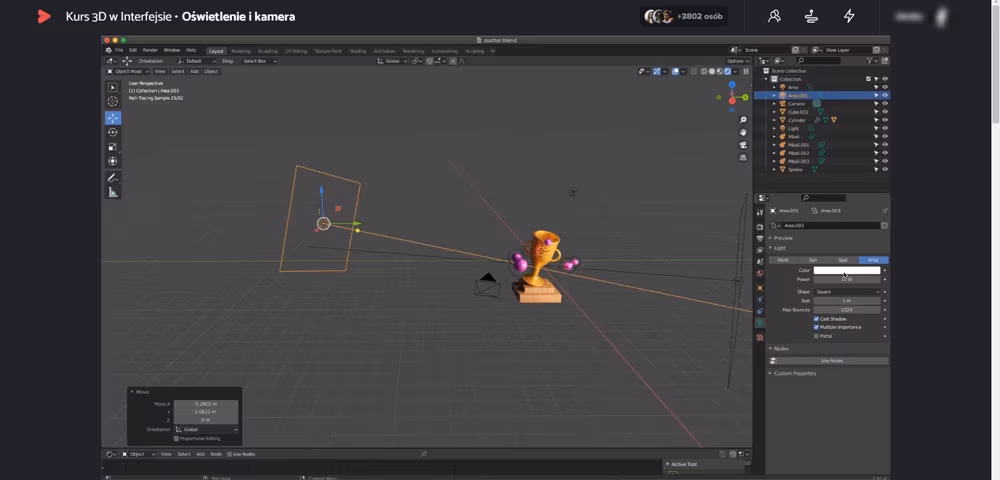 Recenzja kursu 3D w Interfejsie od eduweb.pl