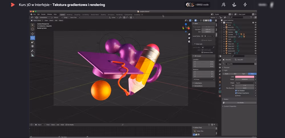 Recenzja kursu 3D w Interfejsie od eduweb.pl