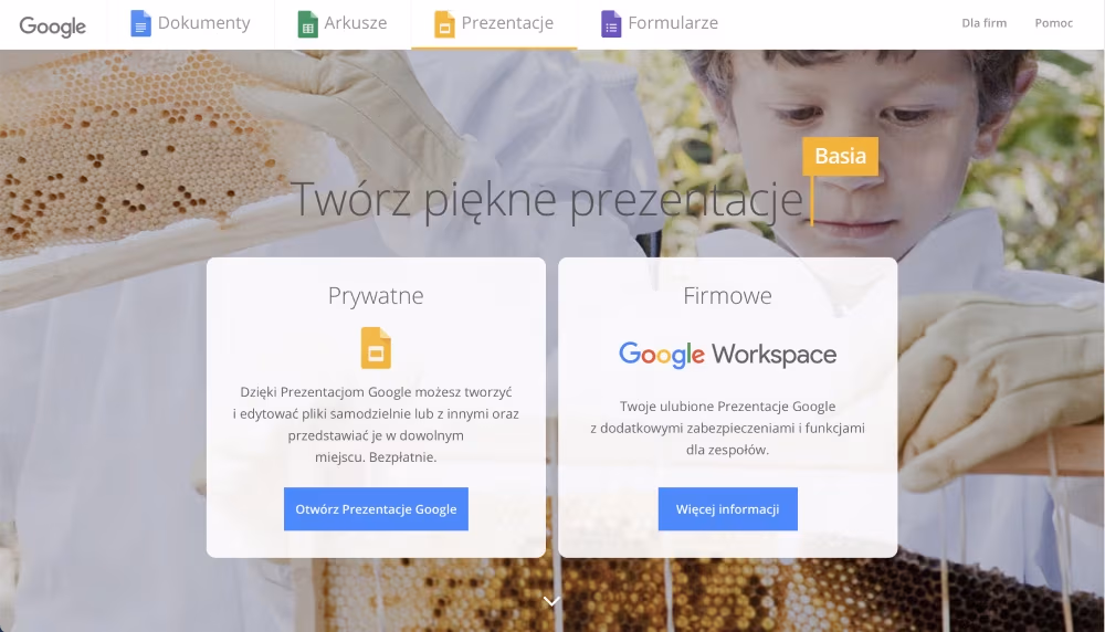 Prezentacje Google