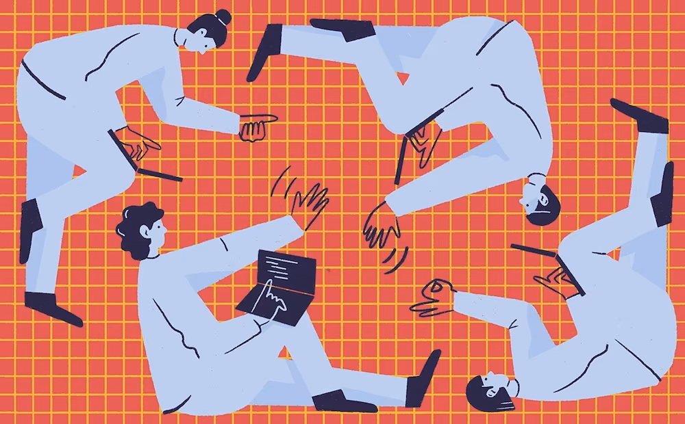 Blog illustrations for Clubhouse, Kasia Bojanowska