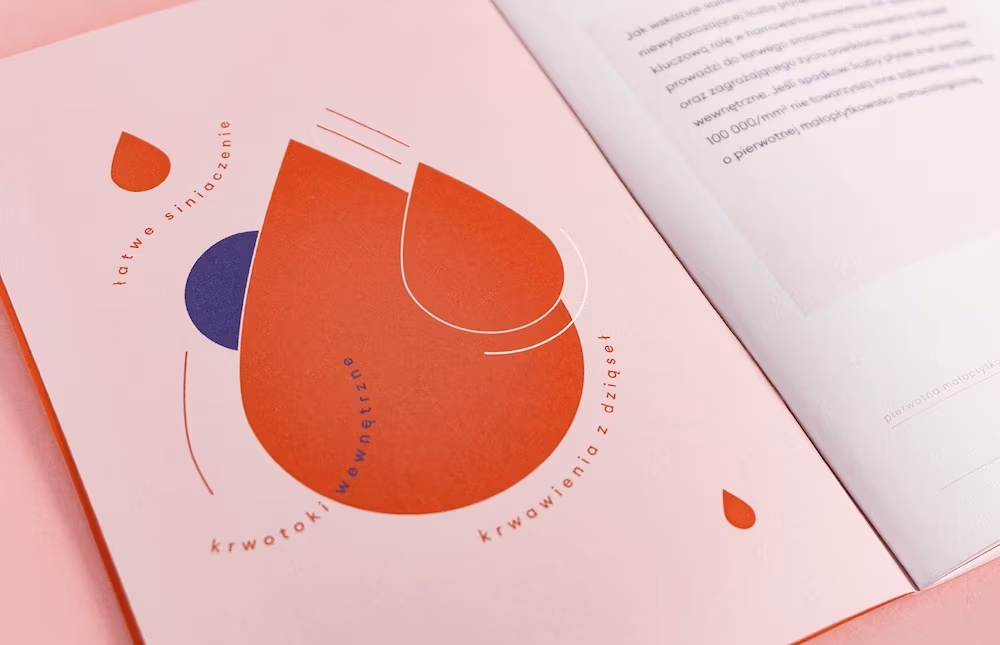 Thrombocytopenia (ITP) — Editorial Design / Brochure, Aneta Lewandowska
