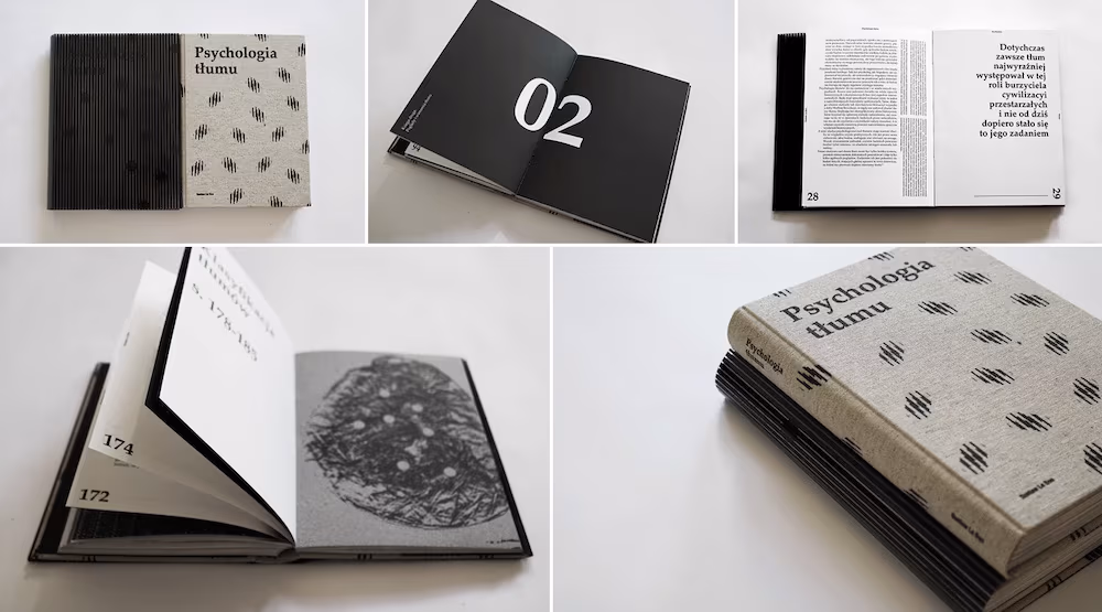 Graphic design for G. Le Bon's "Crowd Psychology" book, Karolina Kaczmarek
