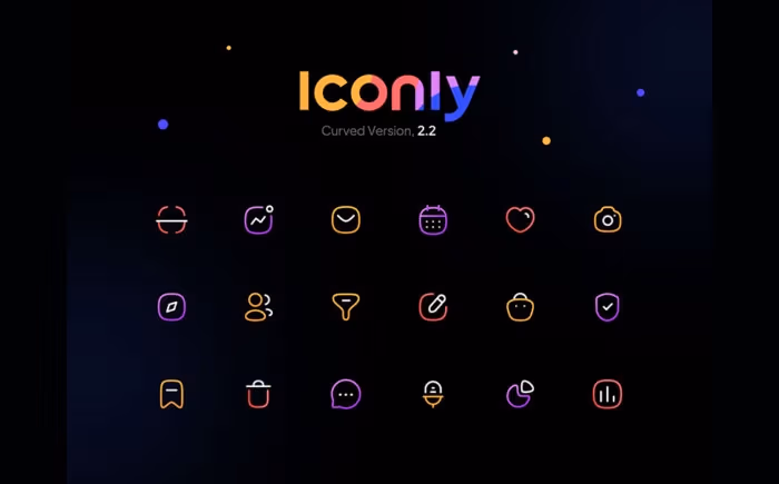 Iconly 2: 600+ free essential icons