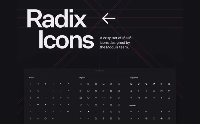 Radix Icons: A crisp set of tiny icons